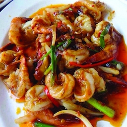 Stir Fried Shrimp With Roasted Chili Paste